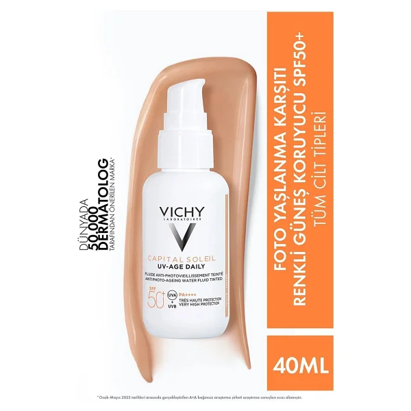 Vichy Capital Soleil UV Age Daily 40 ml 50 Faktör Renkli Güneş Kremi - Görsel 2