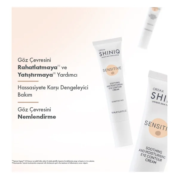 Shiniq Sensitive Yatıştırıcı ve Nemlendirici 15 ml Göz Kremi - Görsel 2