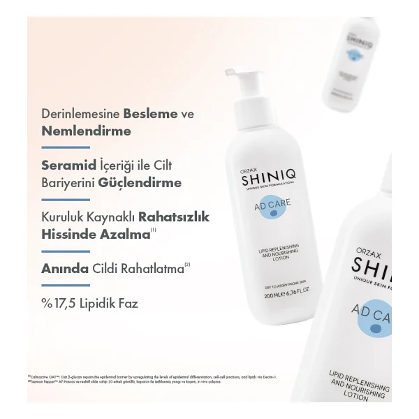 Shiniq AD Care Lipid Yenileyici ve Besleyici 200 ml Vücut Losyonu - Görsel 2