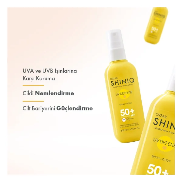 Shiniq UV Defense 200 ml 50 Faktör Sprey Güneş Kremi - Görsel 2