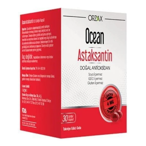 Ocean Astaksantin 30 Kapsül - Görsel 2