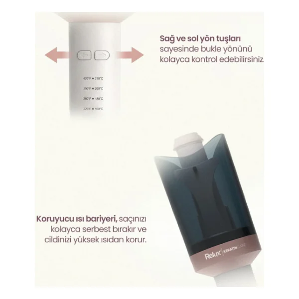 Relux RC9588 Keratincare 25 mm Otomatik Saç Maşası - Görsel 4