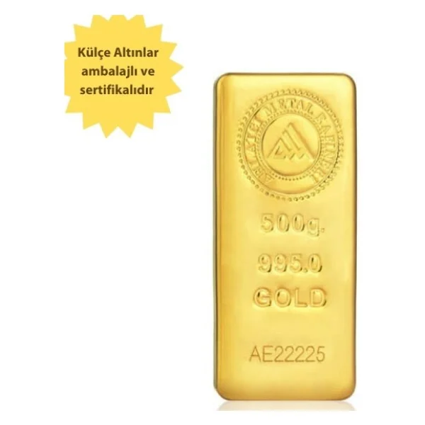 500 gr 24 Ayar Külçe Altın - Görsel 2