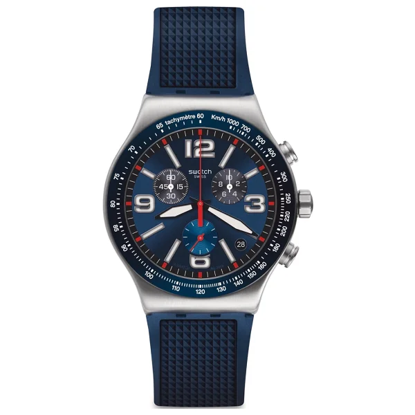 Swatch Blue Grid YVS454 Erkek Kol Saati - Görsel 2
