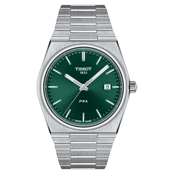 Tissot PRX 40mm T137.410.11.091.00 Çelik Kordon Yeşil Erkek Kol Saati - Görsel 2