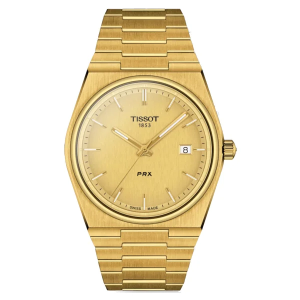 Tissot PRX 40mm T137.410.33.021.00 Çelik Kordon Gold Erkek Kol Saati - Görsel 2