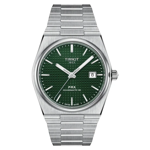 Tissot PRX Powermatic 80 T137.407.11.091.00 Çelik Kordon Yeşil Erkek Kol Saati - Görsel 3