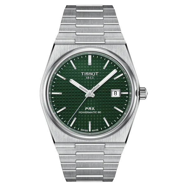 Tissot PRX Powermatic 80 T137.407.11.091.00 Çelik Kordon Yeşil Erkek Kol Saati - Görsel 2