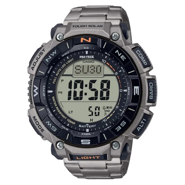Casio Pro-Trek PRG-340T-7DR Titanyum Kordon Erkek Kol Saati - Görsel 2