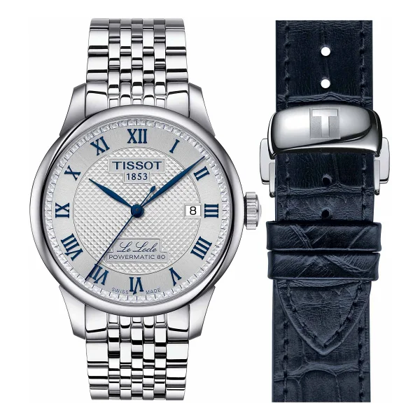 Tissot Le Locle Powermatic 80 T006.407.11.033.03 Çelik Kordon Gümüş-Mavi Erkek Kol Saati - Görsel 2