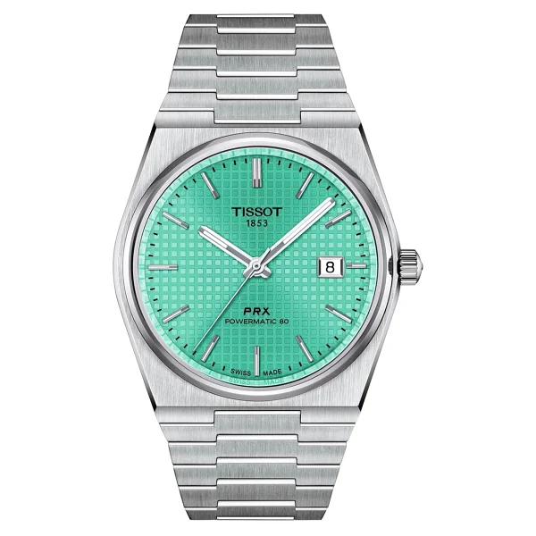 Tissot PRX Powermatic 80 T137.407.11.091.01 Çelik Kordon Mint Yeşili Erkek Kol Saati - Görsel 3