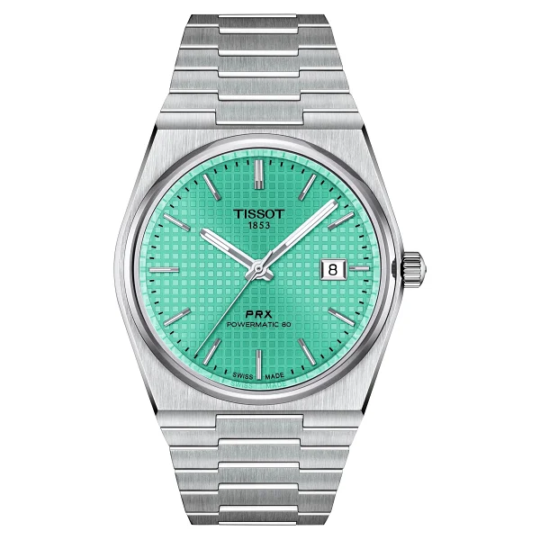 Tissot PRX Powermatic 80 T137.407.11.091.01 Çelik Kordon Mint Yeşili Erkek Kol Saati - Görsel 2