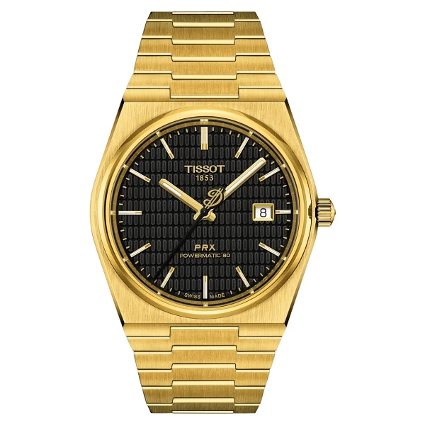 Tissot PRX Powermatic 80 T137.407.33.051.00 Çelik Kordon Siyah-Gold Erkek Kol Saati - Görsel 2