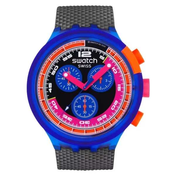 Swatch Neon Party to The Max SB06N102 Erkek Kol Saati - Görsel 3