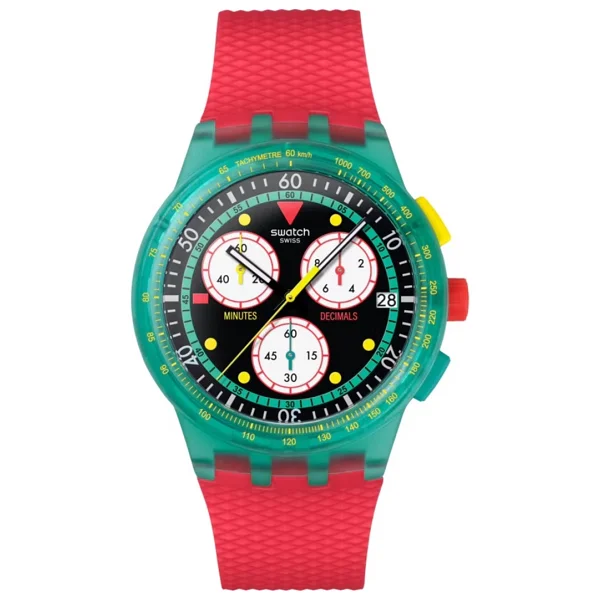 Swatch Neon Emerald Chrono SUSG409 Kol Saati - Görsel 3