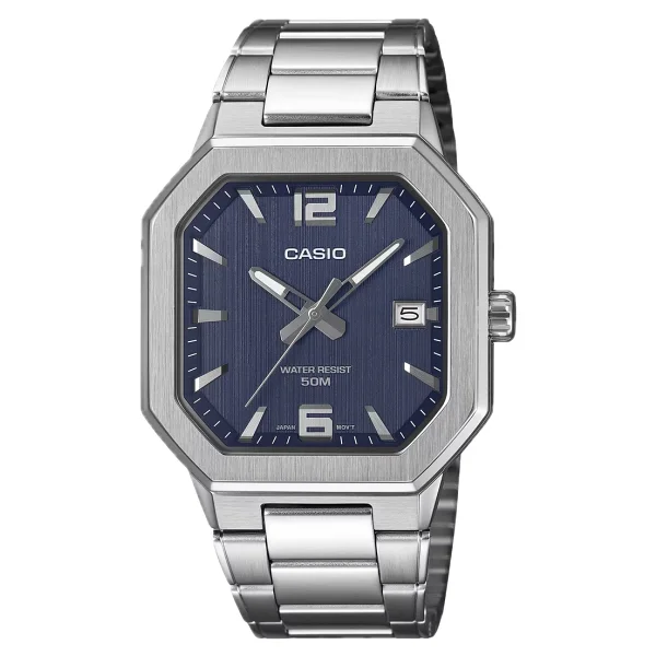Casio Standart MTP-B195D-2AVDF Çelik Kordon Mavi Kol Saati - Görsel 3