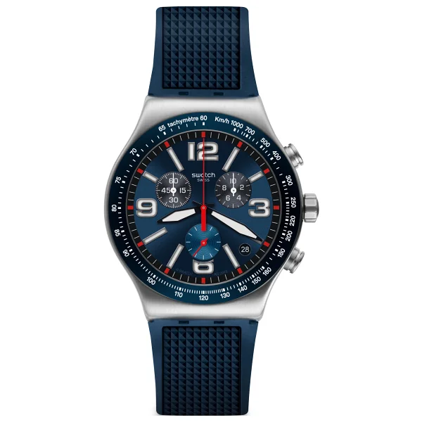 Swatch Blue Grid YVS454 Erkek Kol Saati - Görsel 3
