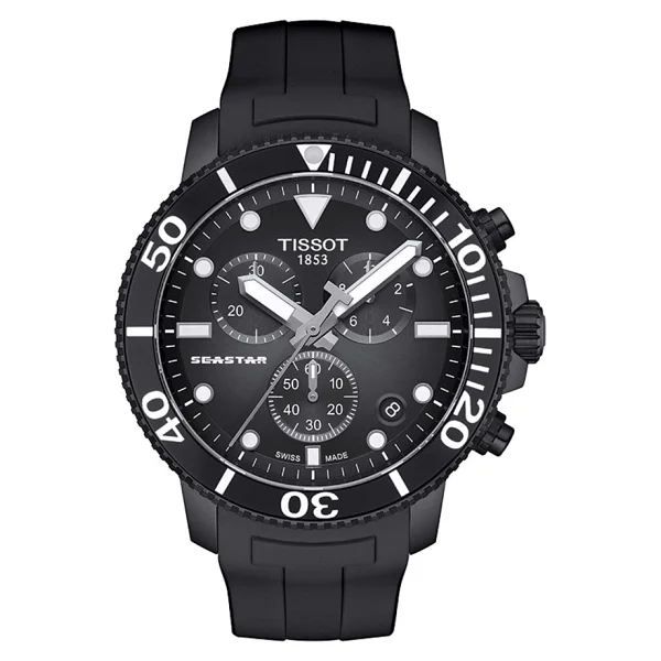 Tissot Seastar 1000 Chronograph T120.417 Kauçuk Kordon Erkek Kol Saati - Görsel 2