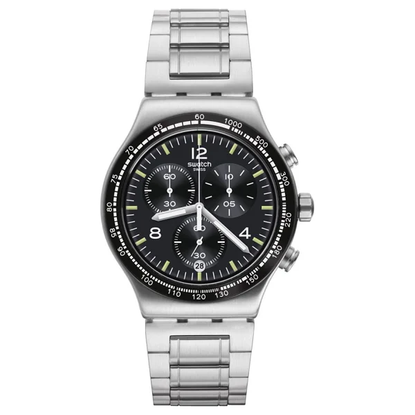 Swatch Night Flight YVS444GC Erkek Kol Saati - Görsel 5