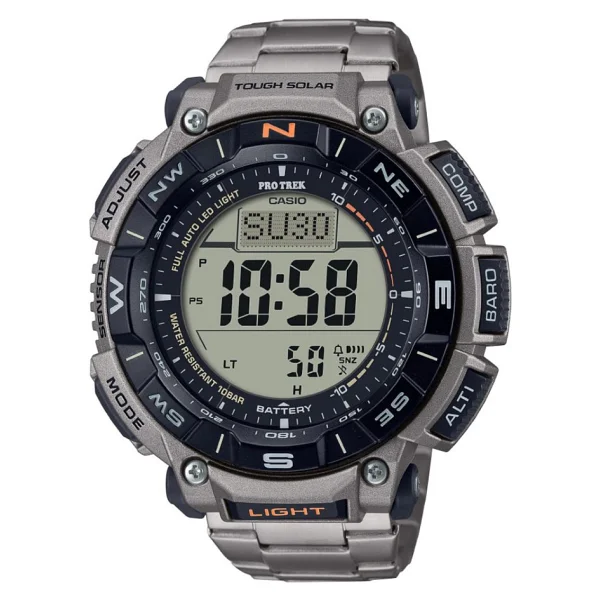 Casio Pro-Trek PRG-340T-7DR Titanyum Kordon Erkek Kol Saati - Görsel 4