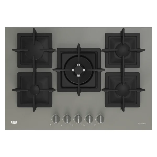 Beko BOCD K 7520 DWG Wok Gözlü Gri Cam Ankastre Ocak - Görsel 2