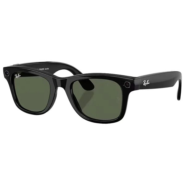 RAY-BAN Meta Wayfarer Parlak Siyah Yeşil Cam (2. Nesil) RW 4012 - Görsel 4