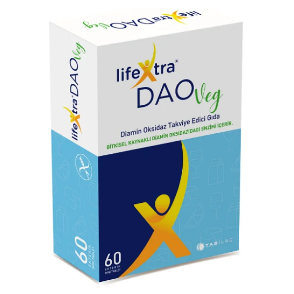 Lifextra Daoveg Diamin Oksidaz 60 Vegan Tablet - Görsel 3