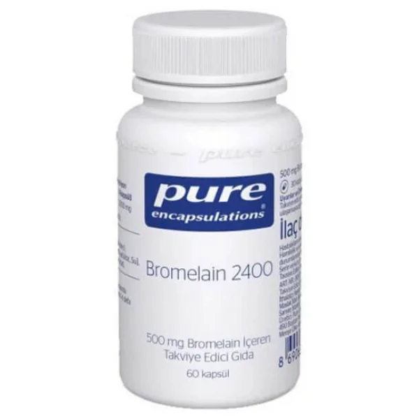 Pure Encapsulations Bromelain 2400 60 Kapsül - Görsel 7