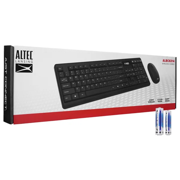 Altec Lansing ALBC6314 Siyah Kablosuz Klavye Mouse Seti - Görsel 6
