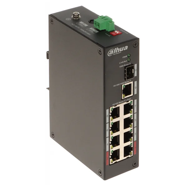 Dahua PFS3110-8ET-96-V2 8 Port 10/100 Mbps Switch - Görsel 2