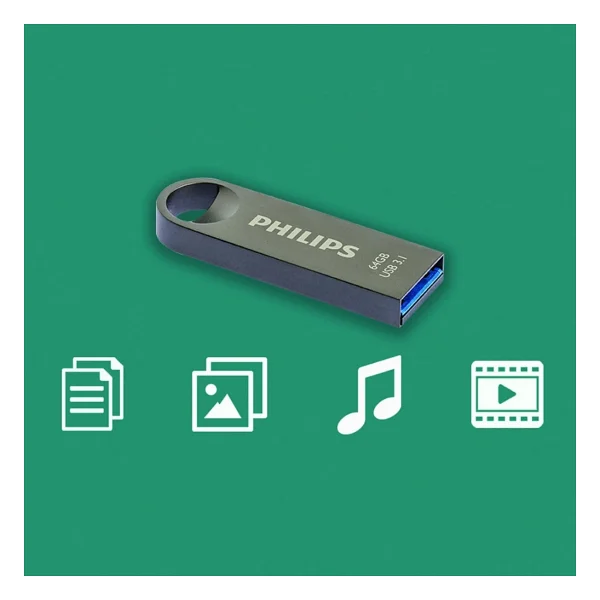 Philips FM64FD165B/00 64 GB USB 3.1 Flash Bellek - Görsel 4