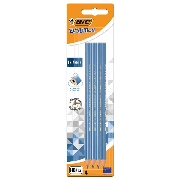 Bic Evolution 4'lü Üçgen Kurşun Kalem - Görsel 3