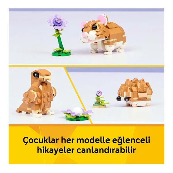 Lego 31376 Creator Sevimli Hamster ile Çiçek - Görsel 5