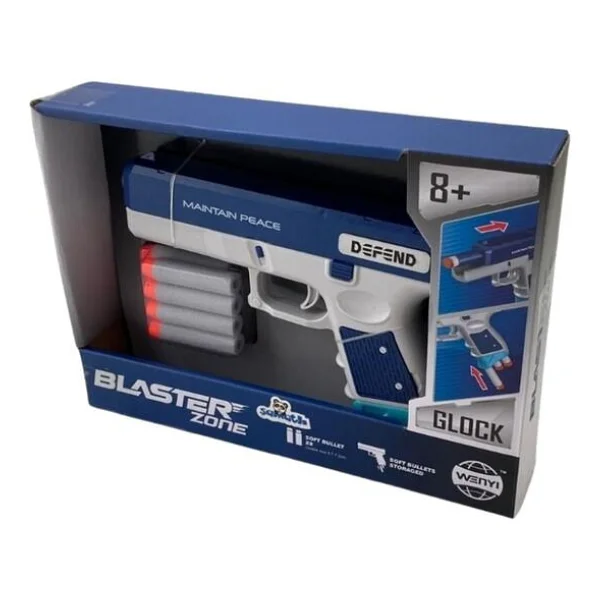 Samatlı WY2105B Blaster Zone Glock Sünger Tabancası 8 Mermi 8+ - Görsel 6