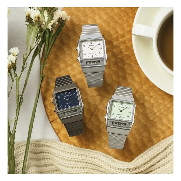Casio Retro AQ-800EB-2ADF Kol Saati - Görsel 8