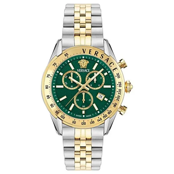 Versace Chrono Master VRSCVE8R00524 Altın-Yeşil Erkek Kol Saati - Görsel 4