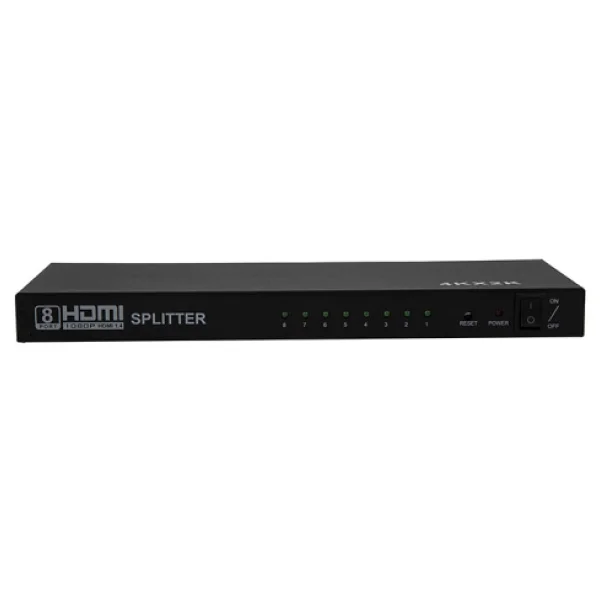 Hytech HY-LU8 8 Port 4K-2K HDMI Splitter - Görsel 3