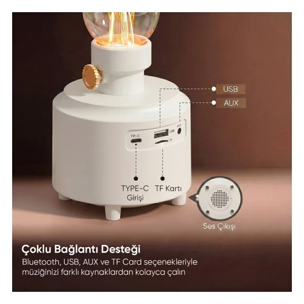 Mikado Luxound MD-1 Beyaz Bluetooth Hoparlör - Görsel 5
