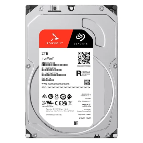 Seagate IronWolf 2TB ST2000VN003 5900RPM 64MB SATA3 NAS HDD - Görsel 2