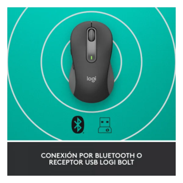 Logitech M650 Signature 910-006253 Siyah Sessiz Küçük Boy Sağ El Kablosuz Mouse - Görsel 5