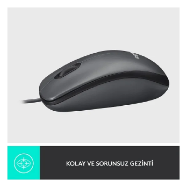 Logitech M100 910-006652 Siyah Optik Kablolu Mouse - Görsel 9