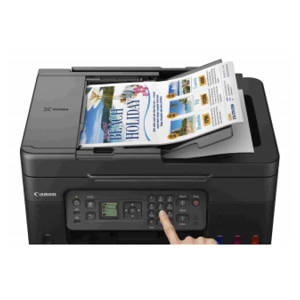 Canon Pixma G4470 Wi-Fi + Tarayıcı + Fotokopi + Faks Renkli Çok Fonksiyonlu Mürekkep Püskürtmeli Yazıcı - Görsel 4