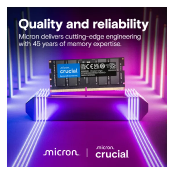 Crucial 16 GB 6400 MHz Cl52 Ct16g64c52cs5 DDR5 RAM - Görsel 6