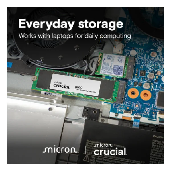 Crucial E100 Ct2000e100ssd8 Pcı-Express 4.0 2 TB M.2 SSD - Görsel 8