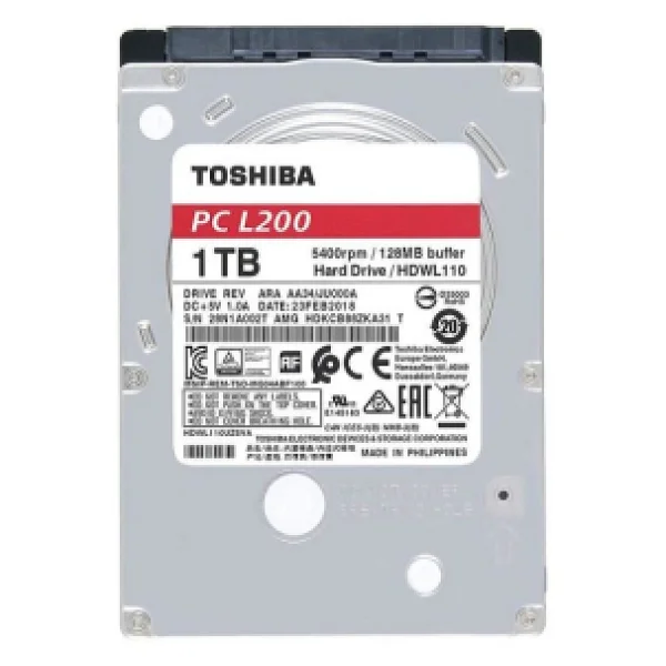 Toshiba L200 Hdwl110uzsva Sata 3.0 5400 Rpm 2.5" 1 TB Harddisk - Görsel 8