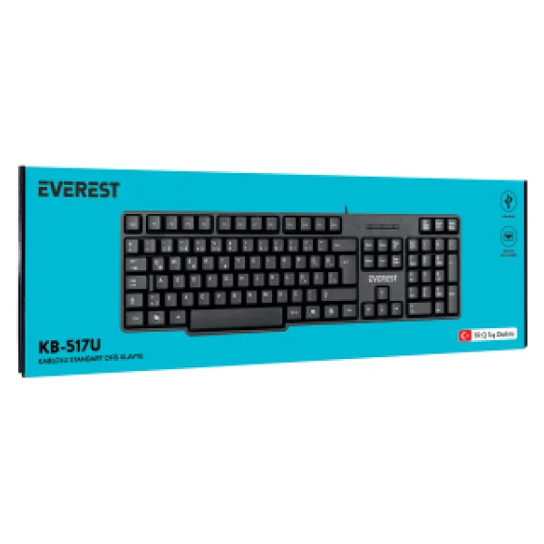 Everest Kb-517u Q Kablolu Klavye - Görsel 9