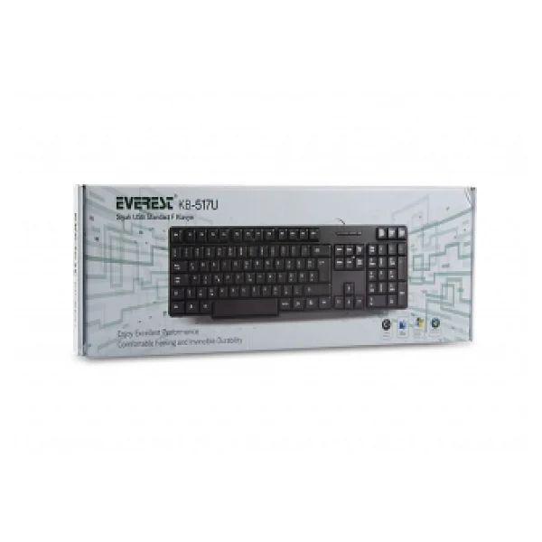 Everest Kb-517u F Kablolu Klavye - Görsel 6