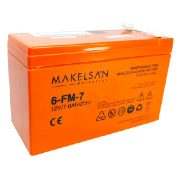 Makelsan 12v 7ah, Bakımsız, Kuru Akü. Ups İçin Uygundur. - Görsel 6