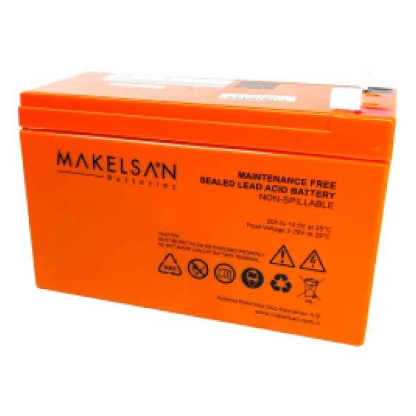 Makelsan 12v 9ah, Bakımsız, Kuru Akü. Ups İçin Uygundur. - Görsel 8