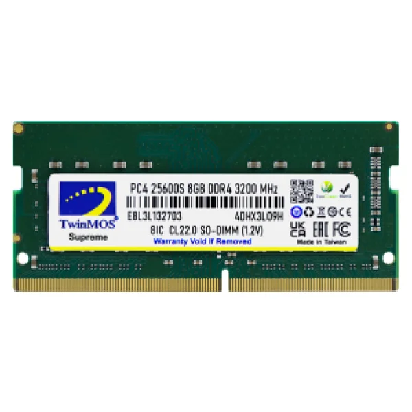 Twinmos 8 GB 3200 MHz DDR4 Cl19 Sodımm Mdd48gb3200n RAM - Görsel 4